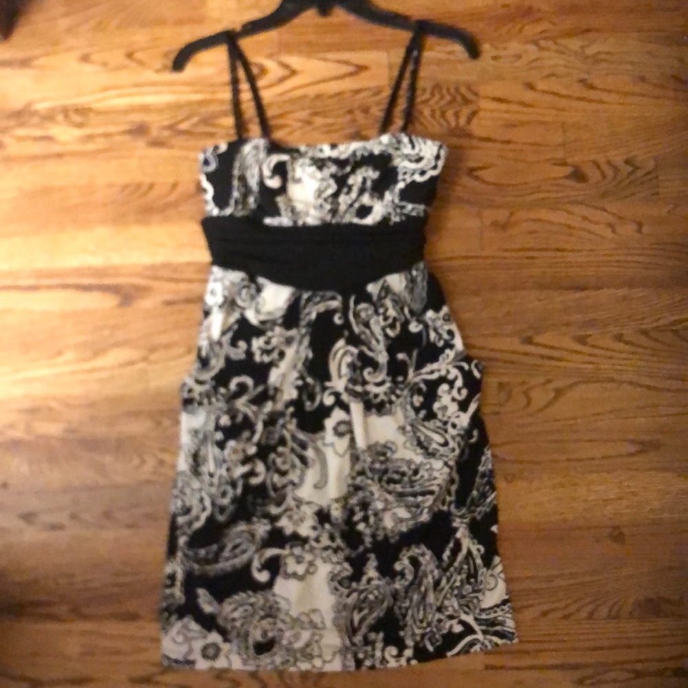 Beaded strap dress with pockets NWT